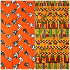 African Print Ankara Multicolor Cotton Fabric - 1/2 Yard Bundle!